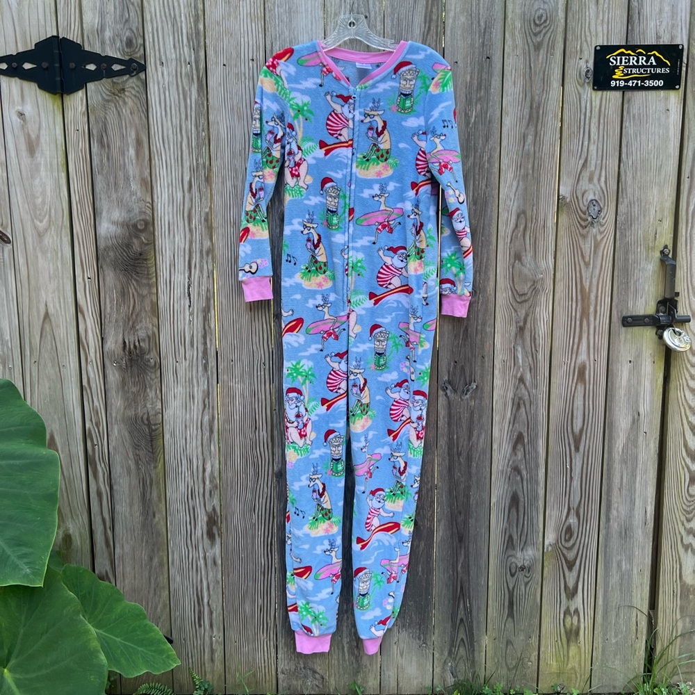 Secret Treasures Hawaiian Christmas onesie pajama sz XS 0-2
